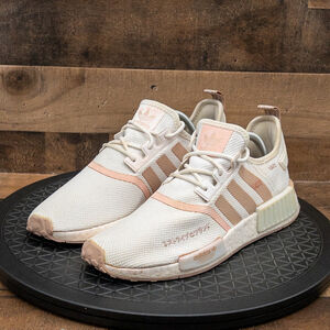 ADIDAS NMD R1 WHITE ASH PEARL WOMENS ATHLETIC SHOES RUNNING WALKING GYM SIZE 11